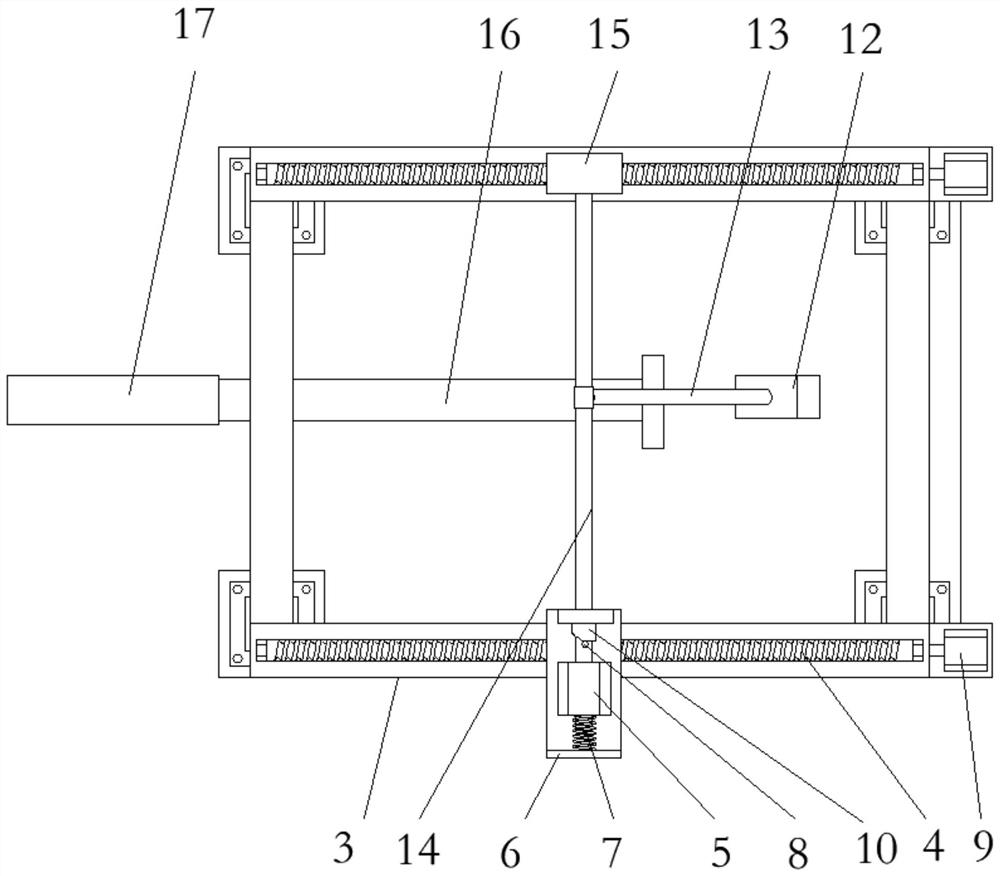 Automatic dredging device for chlorine spray gun of molten salt chlorination furnace