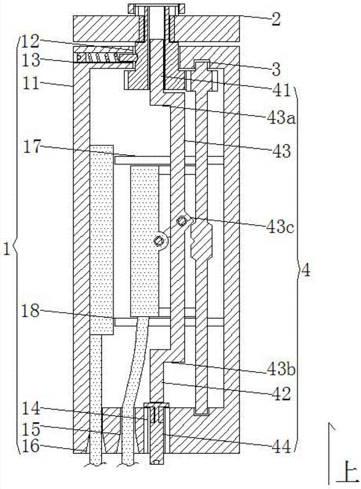 Automatic power failure device for electric power information communication and automatic power failure method