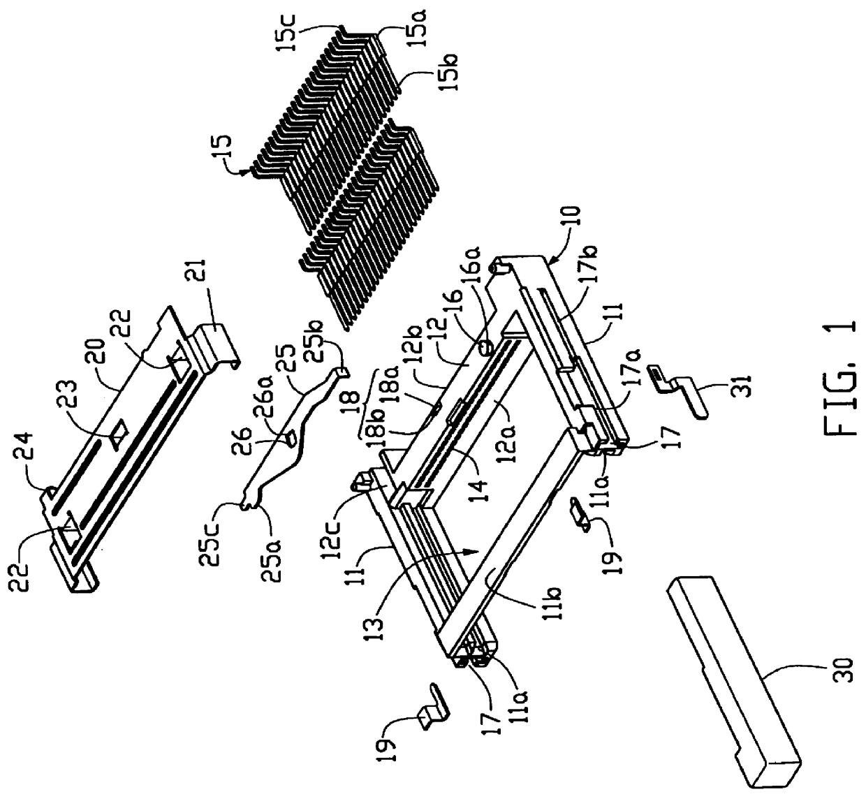 Compact flash card connector