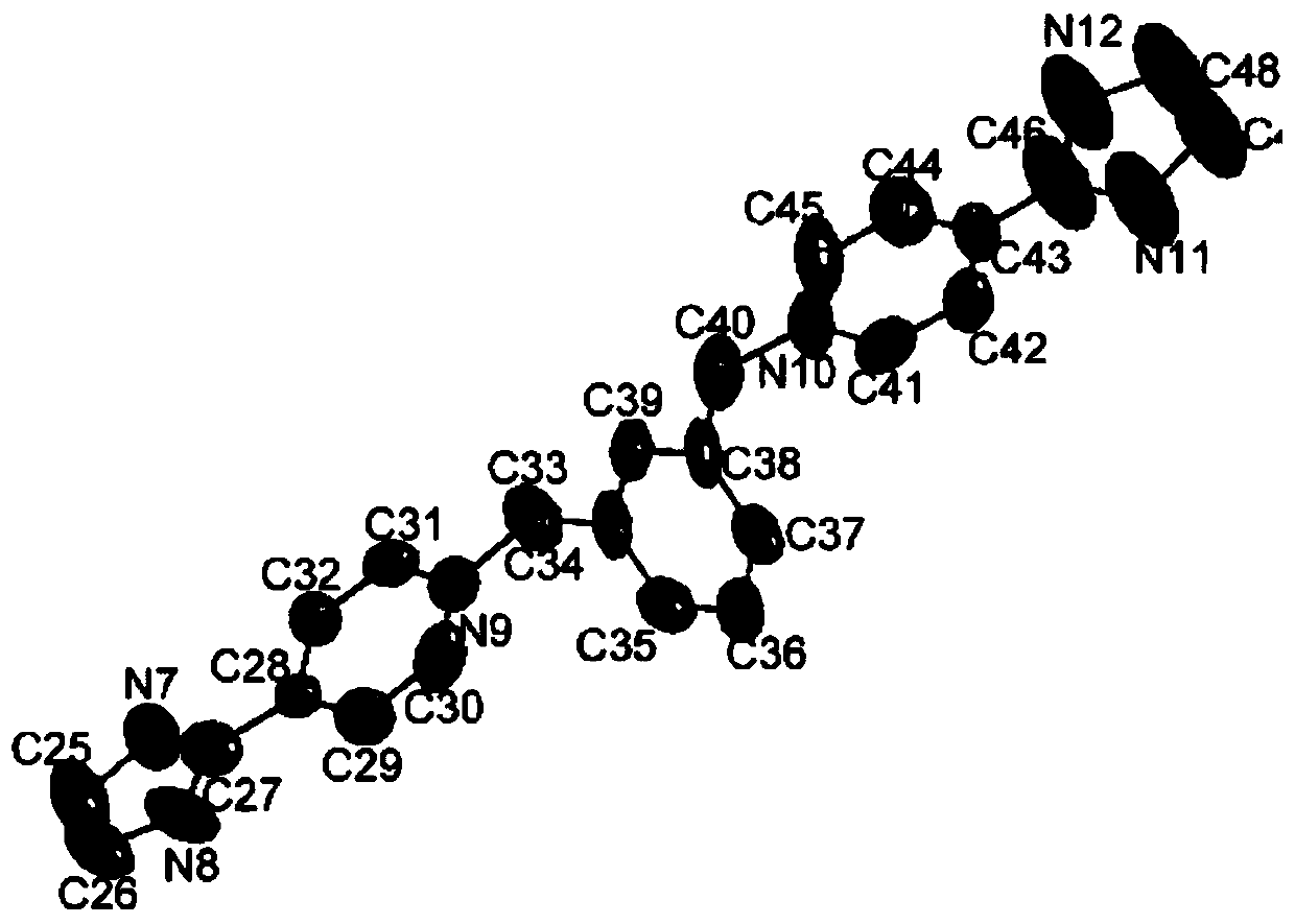 Anion metal organic framework material for sensing nitro aromatic hydrocarbon explosive as well as preparation method and application of anion metal organic framework material