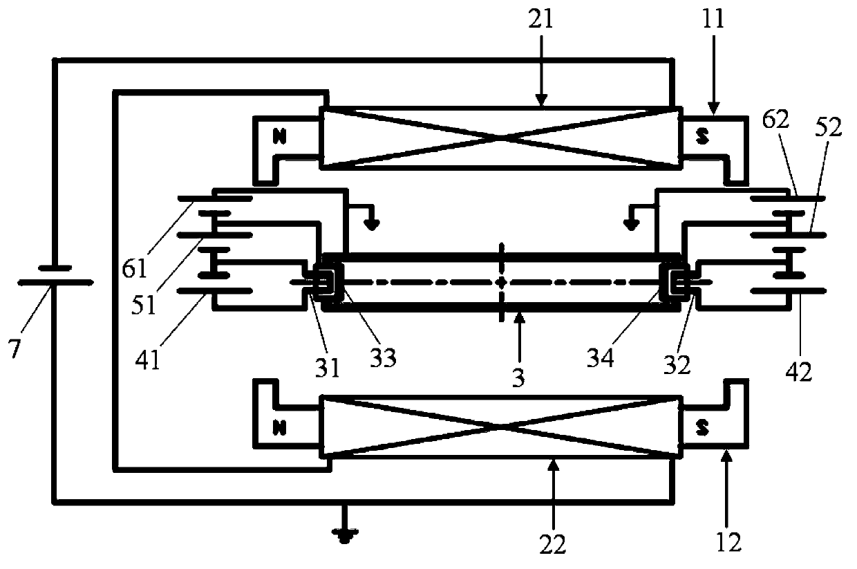 Wide-beam ion source device used for ion implanter