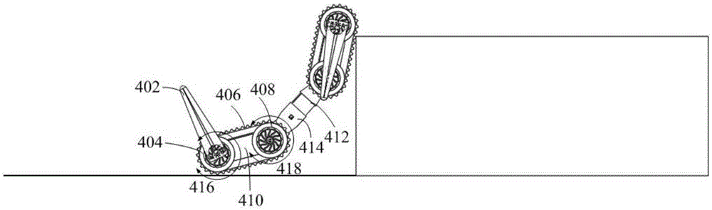 Cooperation stair climbing control method for caterpillar mobile robots