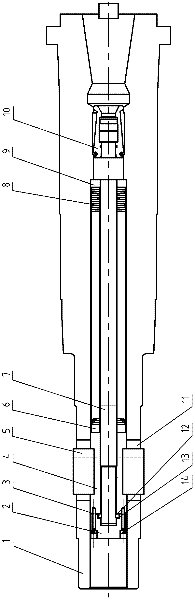 Loose-preventing structure of automatic cutter releasing pulling mechanism