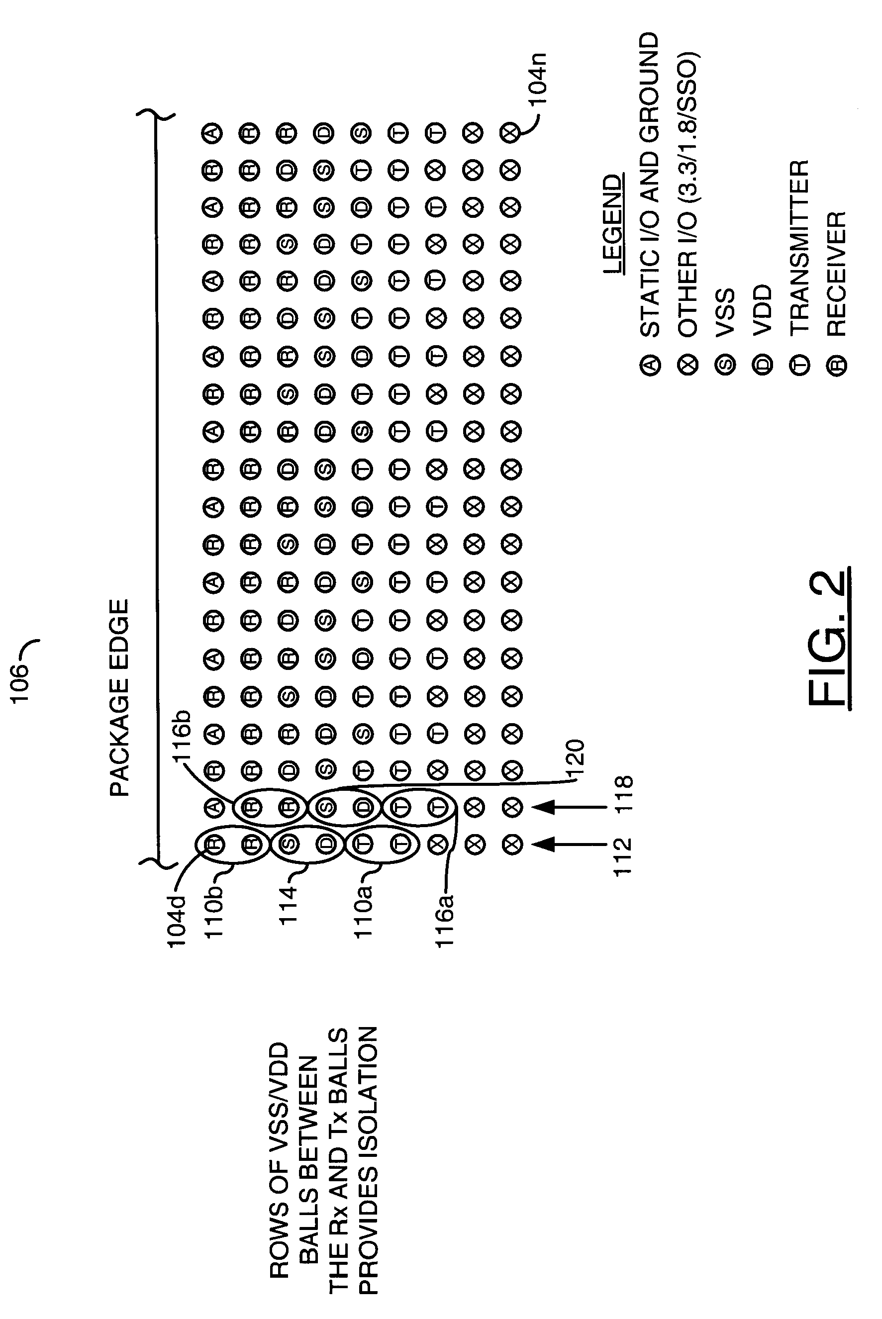 Solution for package crosstalk minimization