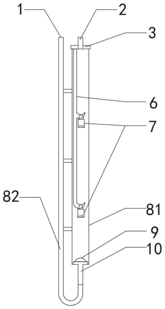 Gas-solid reaction device realizing synergistic adsorption of two heavy metals based on solid states