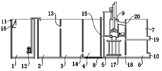 Low-carbon energy-saving sewage treatment system