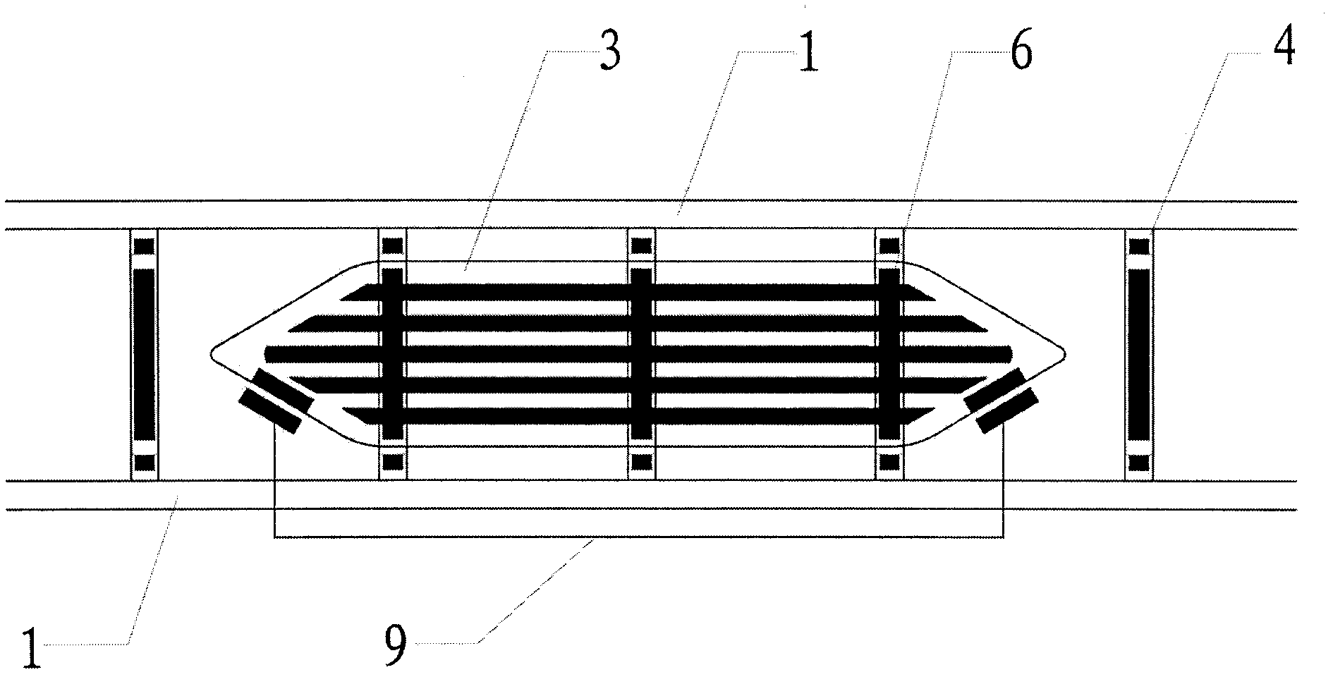 Non-contact shuttle device for circular weaving machine