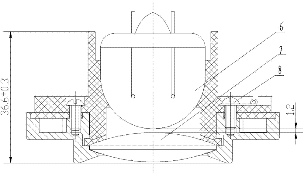 Ultraviolet photoelectric sensor positioning fixture and mounting method thereof