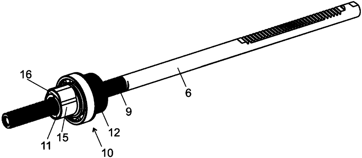 Ball return means with a fastening sleeve which can be mounted axially