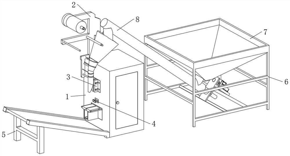 Foot bath bag packaging device