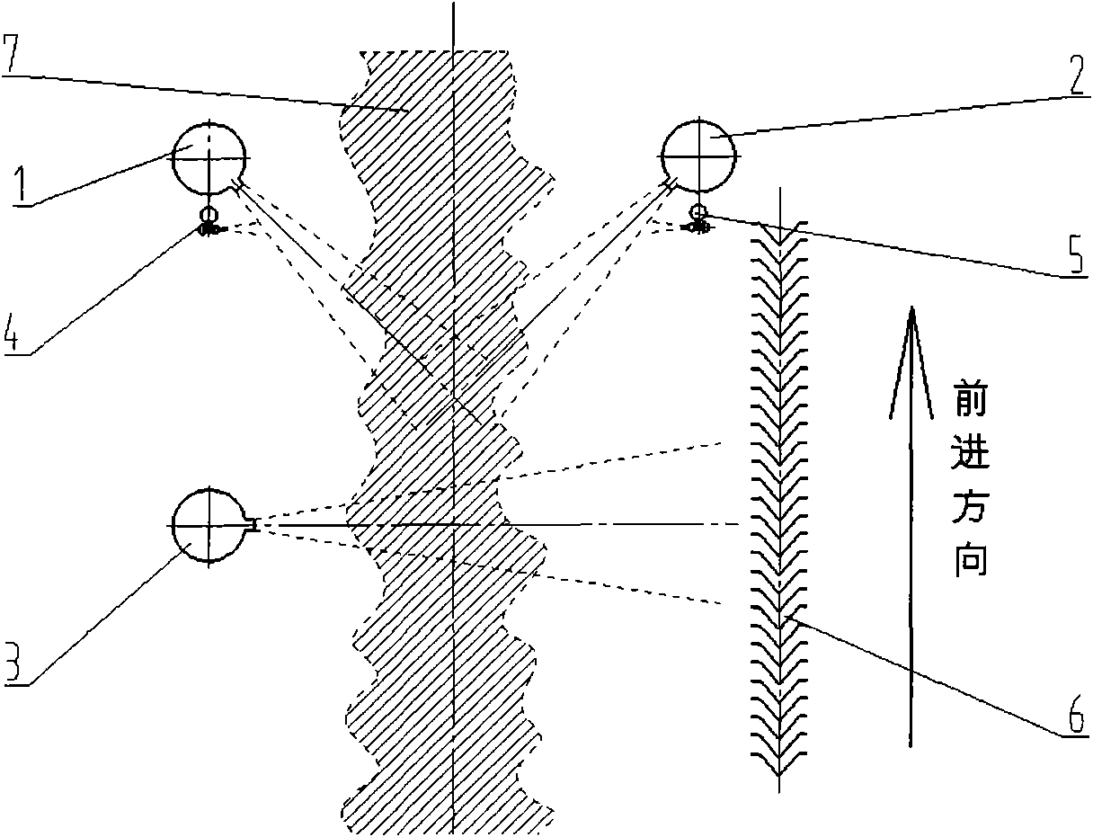 Air-assisted grid circulating spraying system