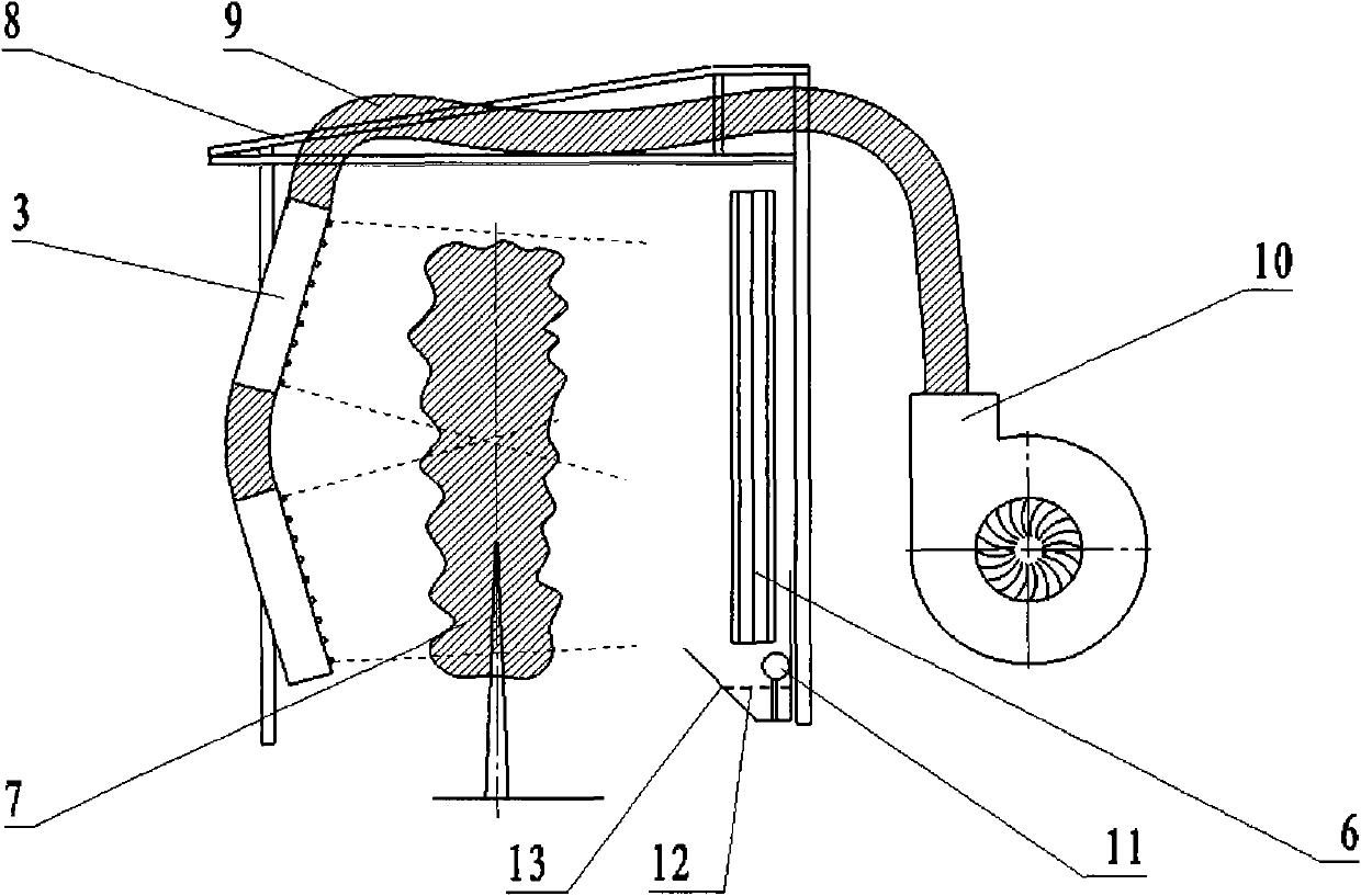 Air-assisted grid circulating spraying system