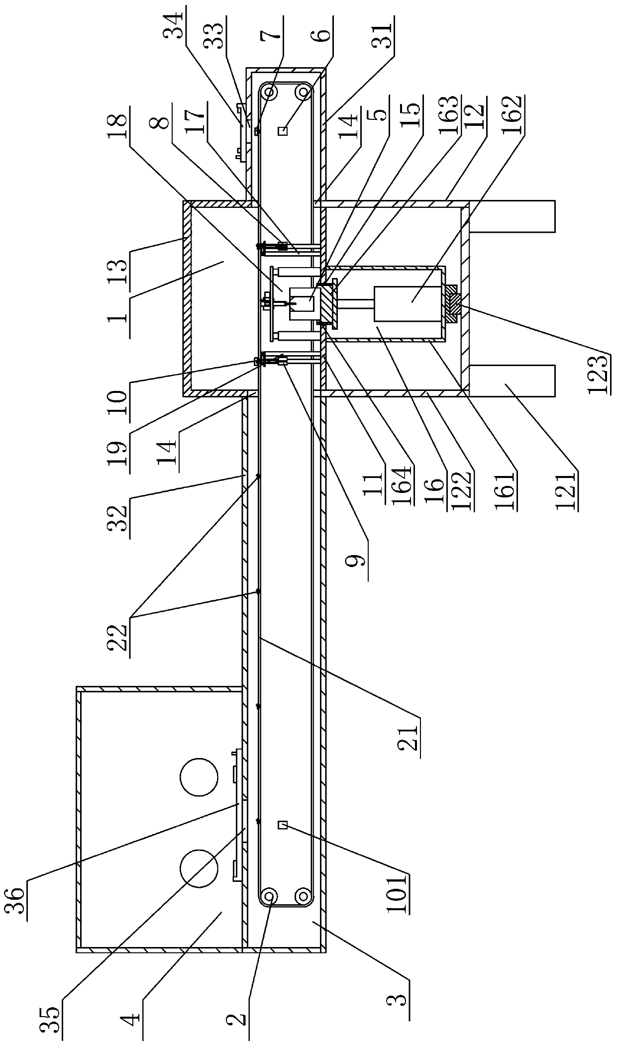 Radiopharmaceutical drug extraction and delivery device for chest tumor examination