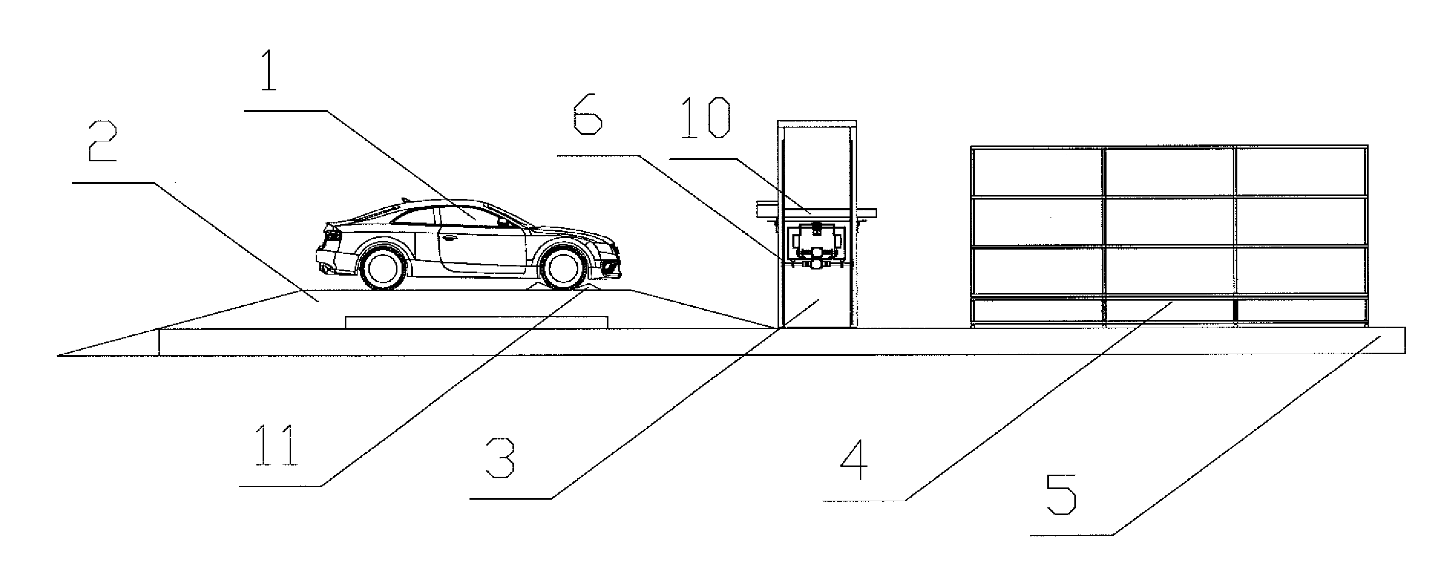 Battery quick-change system of electric passenger car chassis based on the cartesian coordinate robot