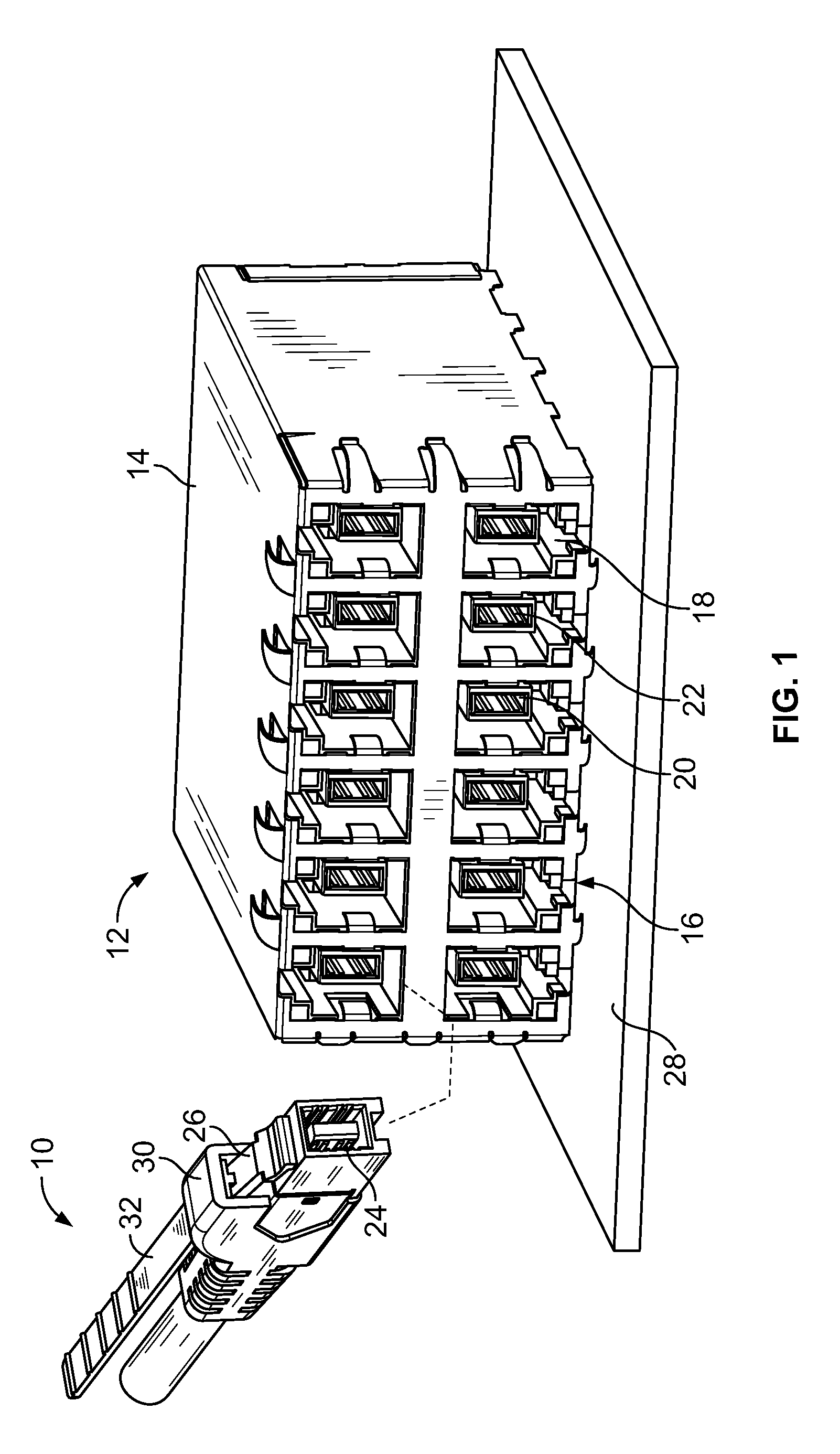 Electrical connector having pull tether for latch release