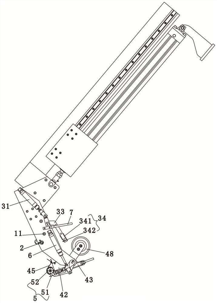 Slitting structure and unreeling machine