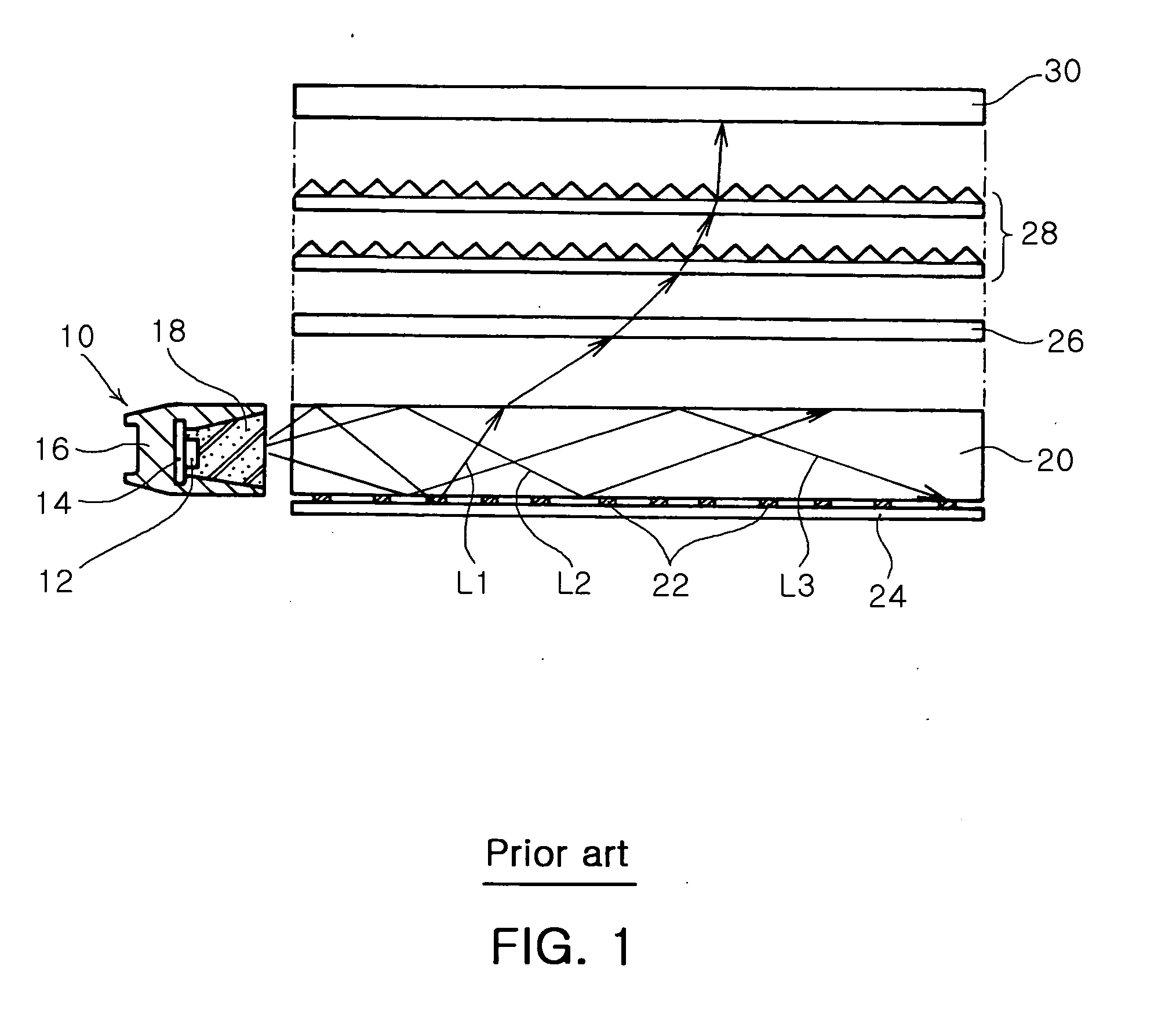 Side view light emitting diode package