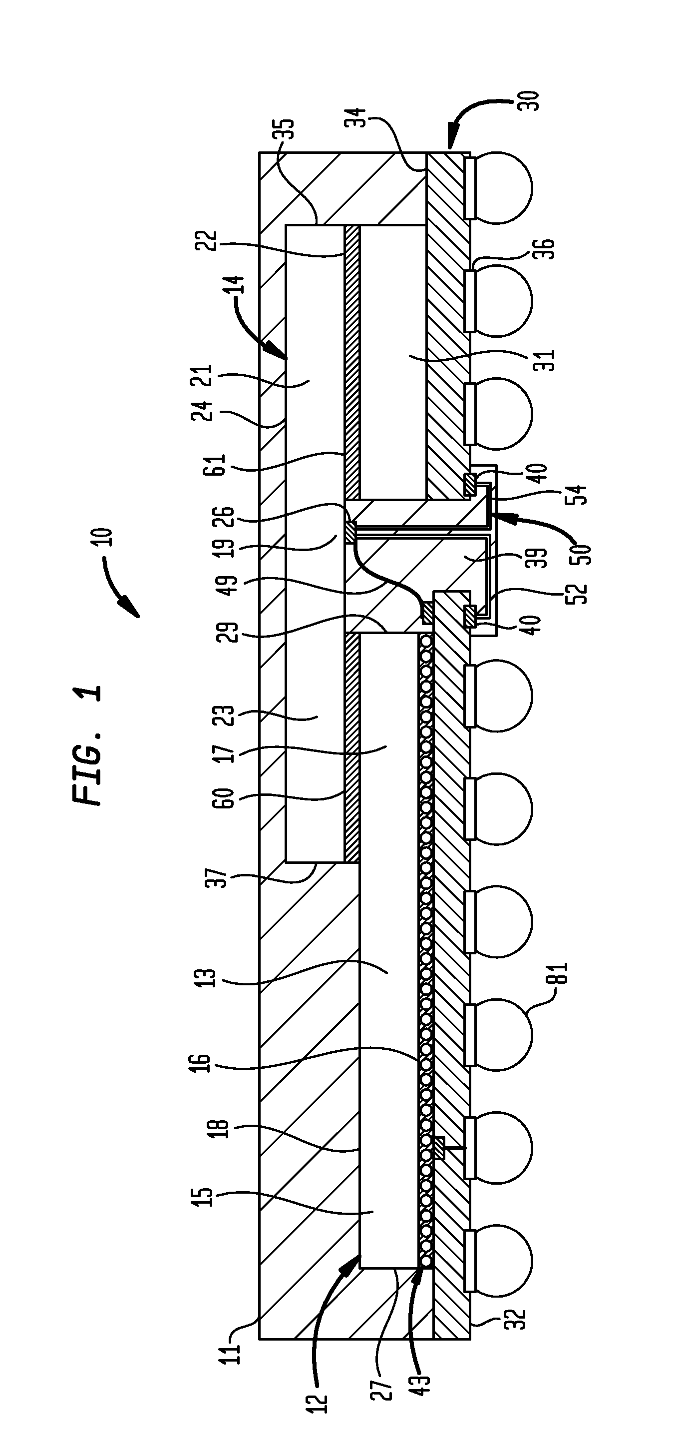 Flip-chip, face-up and face-down wirebond combination package