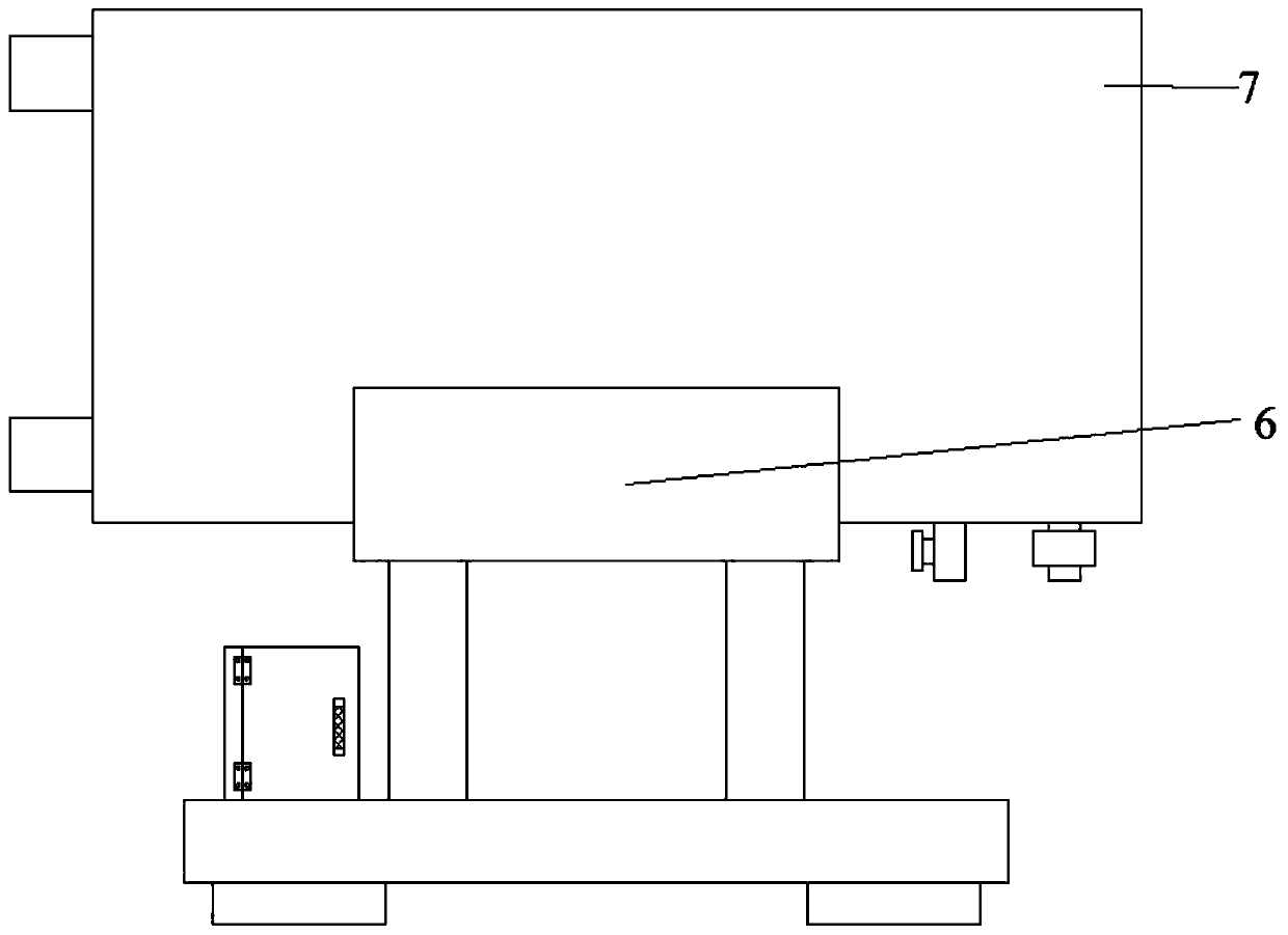 A device for removing rust on the surface of building steel bars