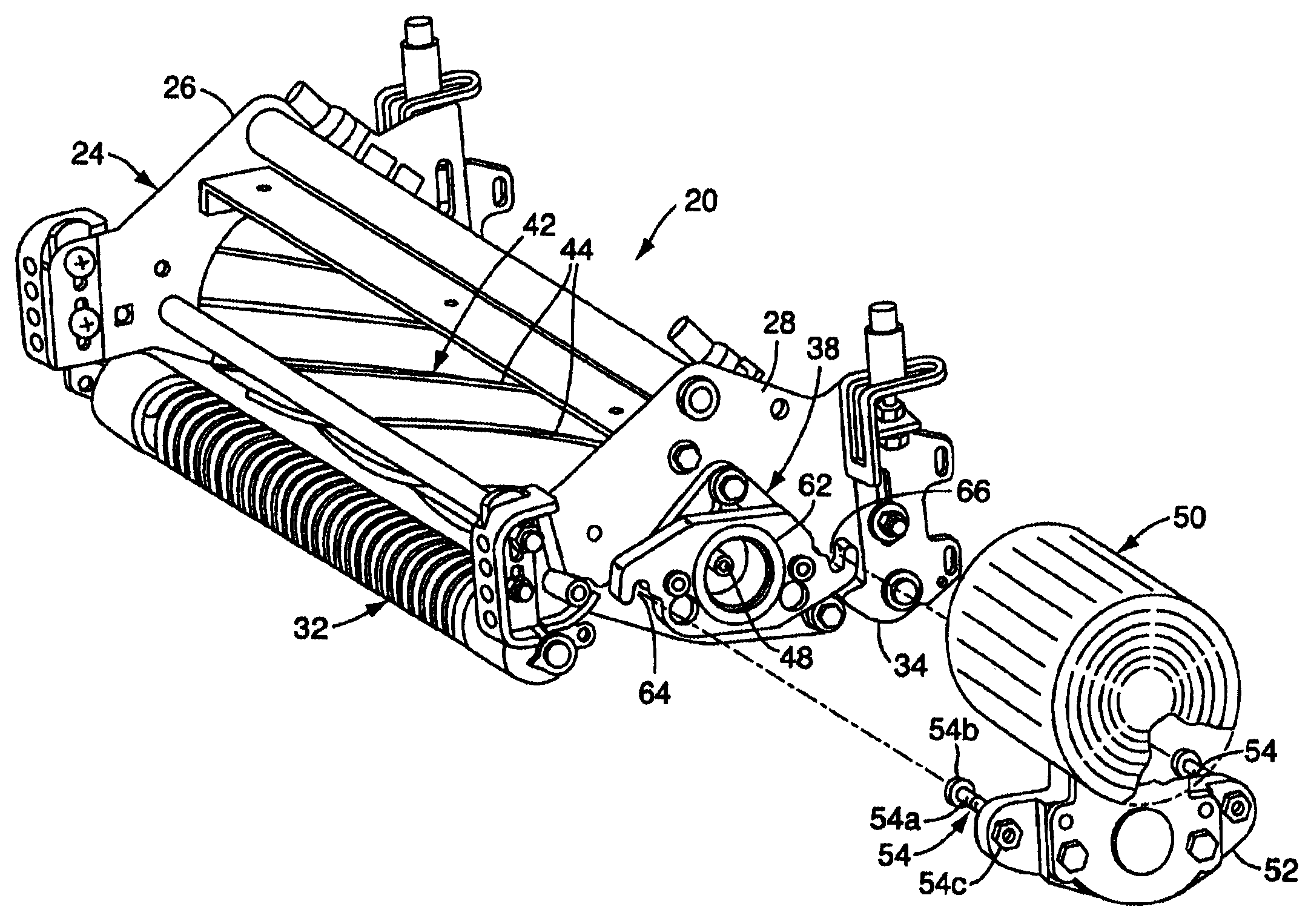 Electric motor drive for a reel mower