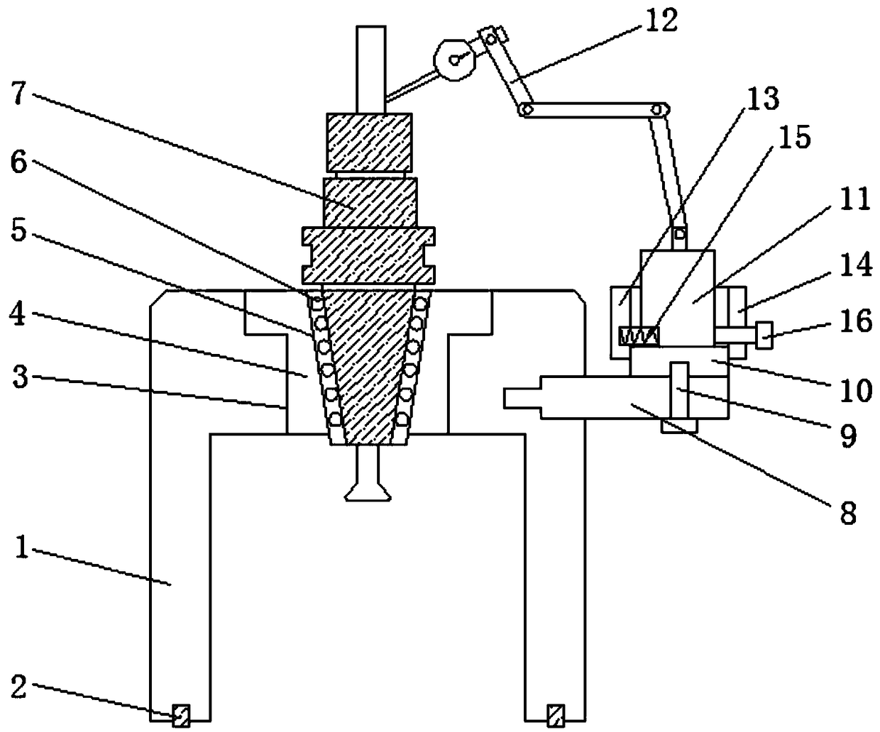 Device for detecting outer cutter swing of CNC cutter machine