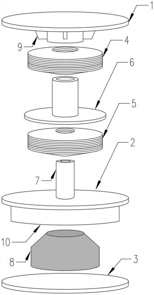 Self-adaptive variable-stiffness three-dimensional shock/vibration isolation device