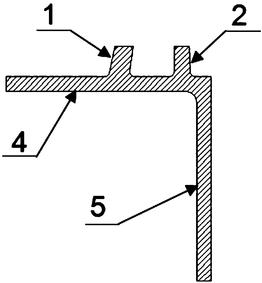 Hot rolling forming process of door frame steel for civil air defense