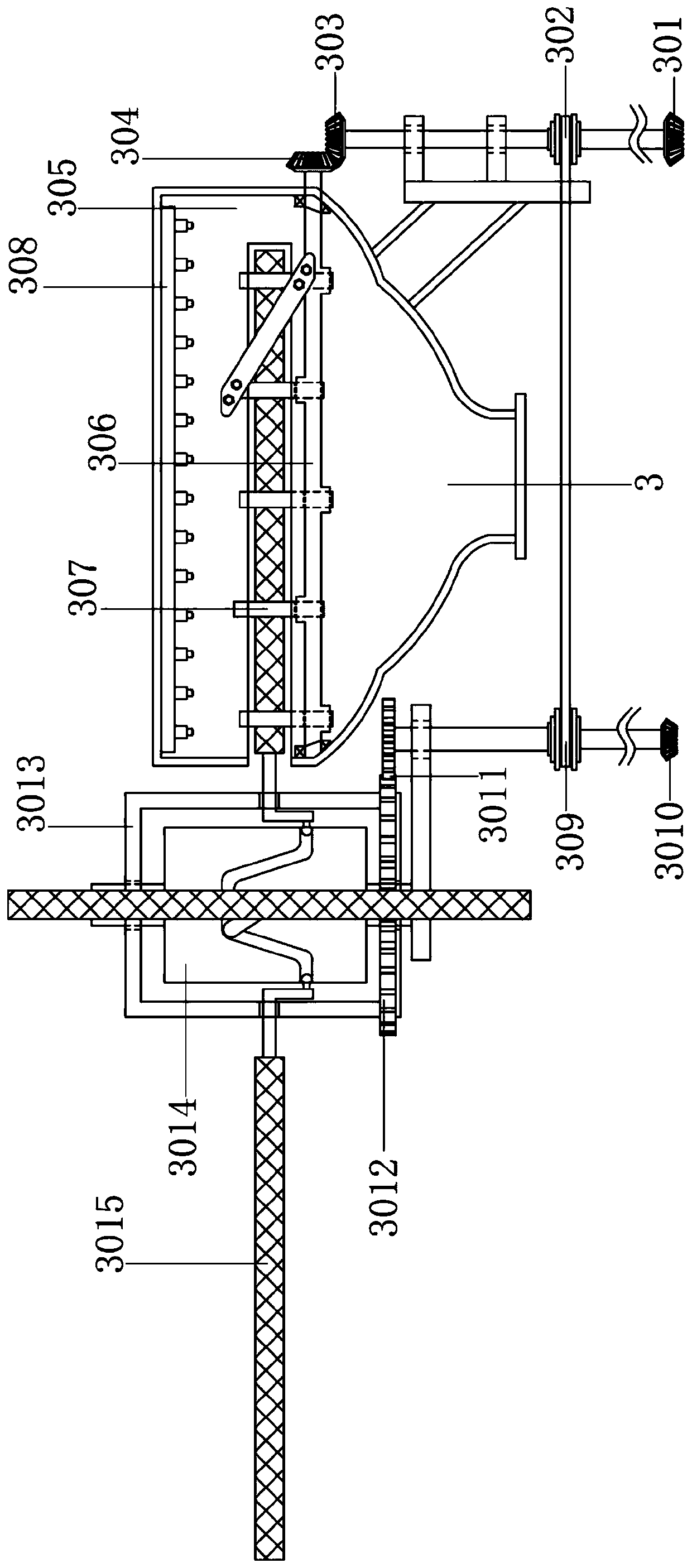 Waste gas cracking device