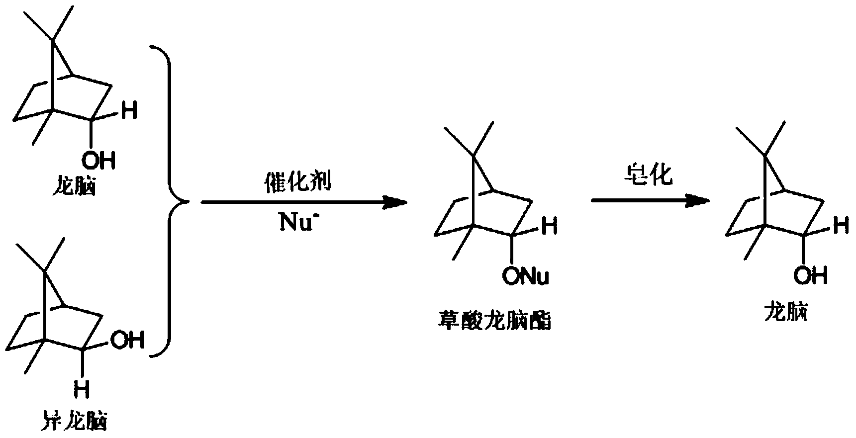 Method for preparing borneol