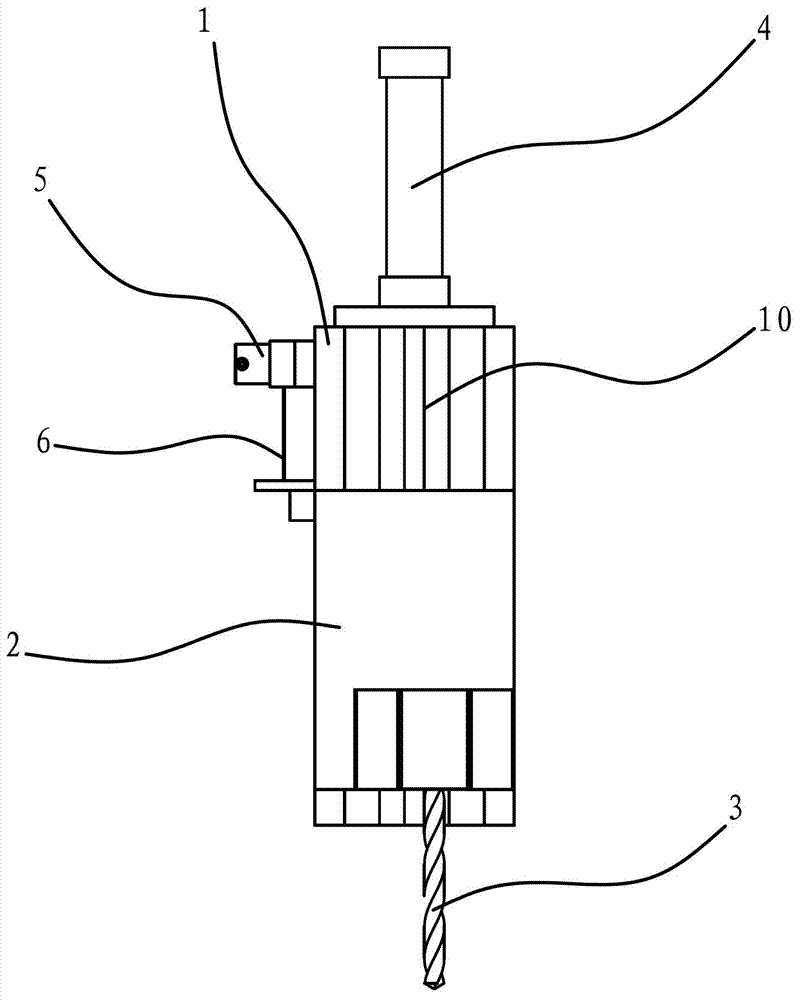 Feed device for processing deep holes