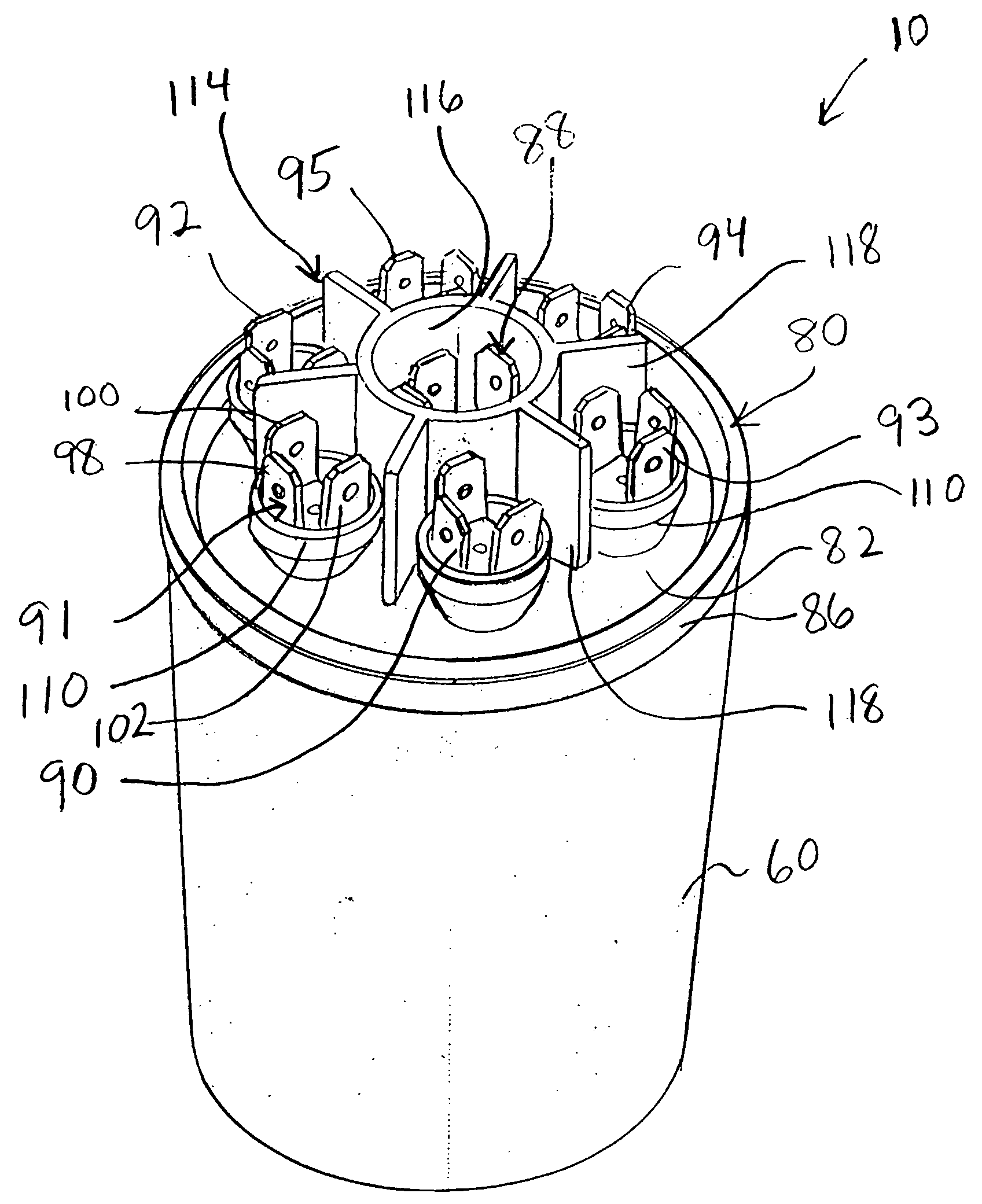 Capacitor for multiple replacement applications