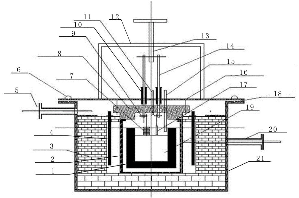 Method for preparing sponge titanium on special resistance furnace by molten salt electrolysis method