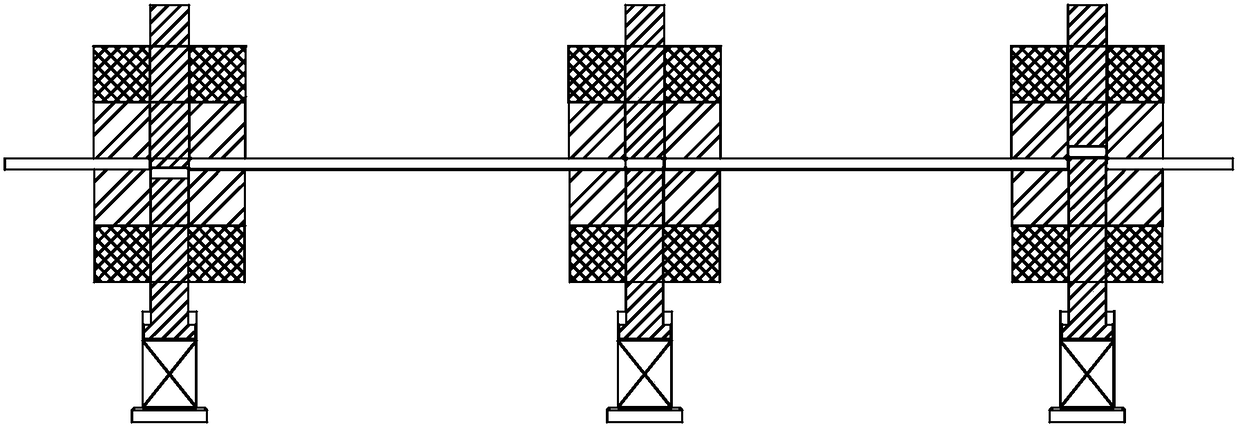 Backward blanking die and blanking machining method thereof