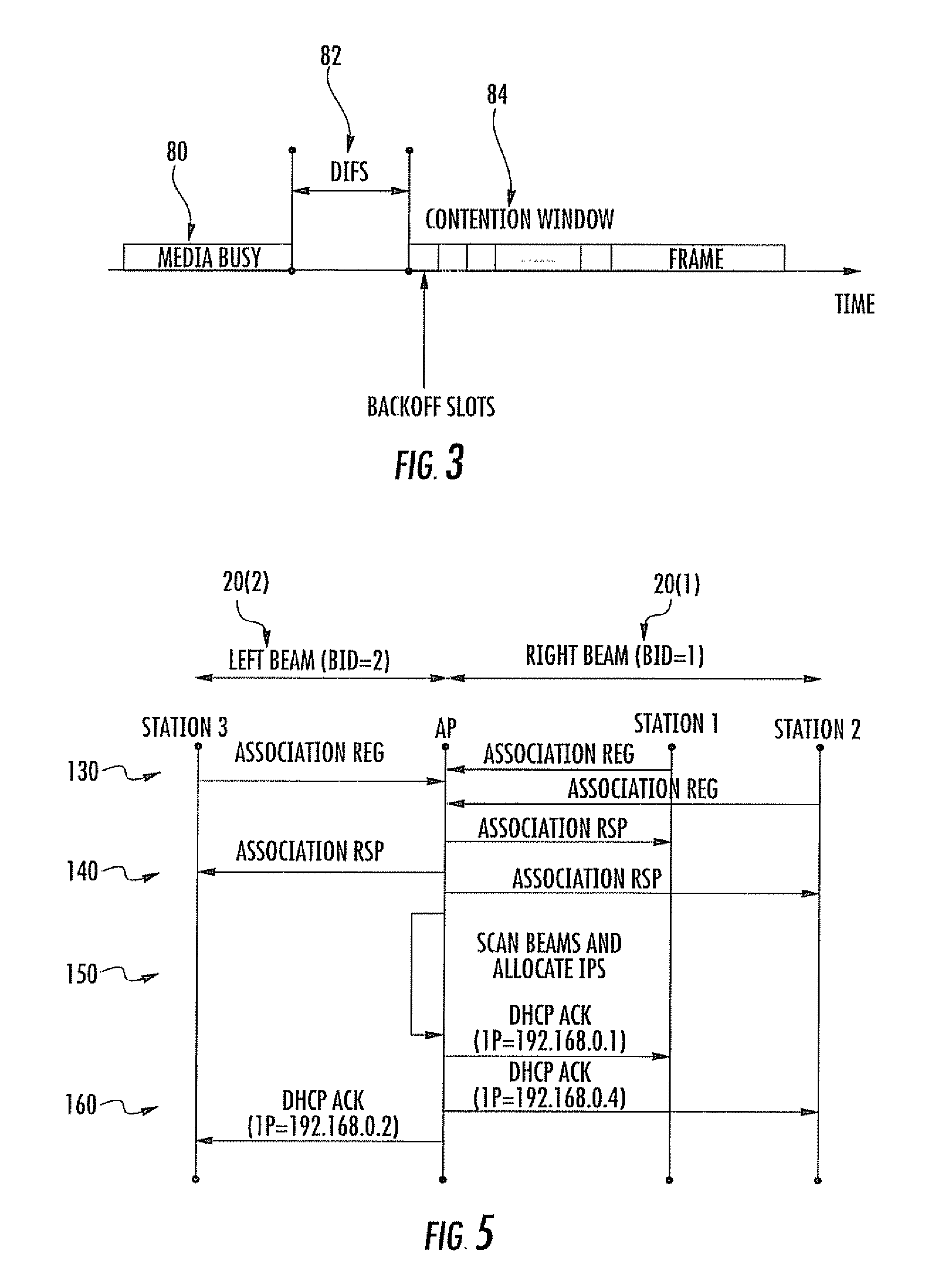 Access point using directional antennas for uplink transmission in a WLAN