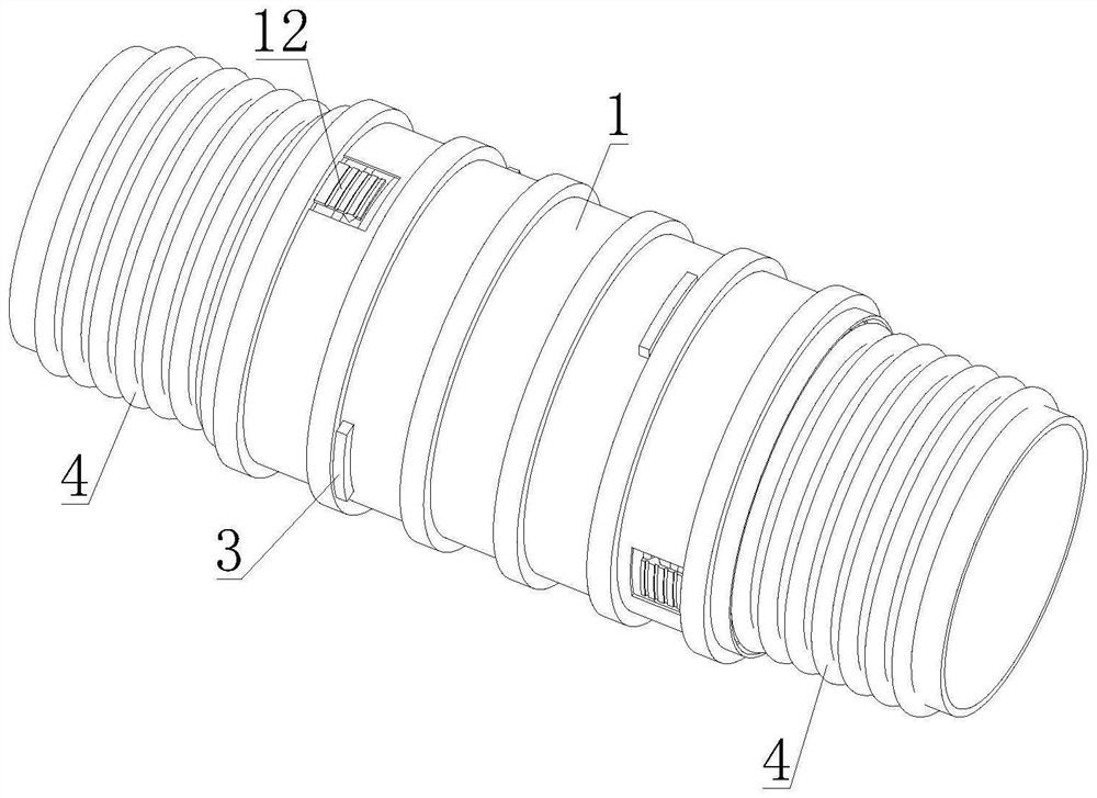 Ultrahigh molecular weight polyethylene reinforced modified polypropylene straight-wall pipe