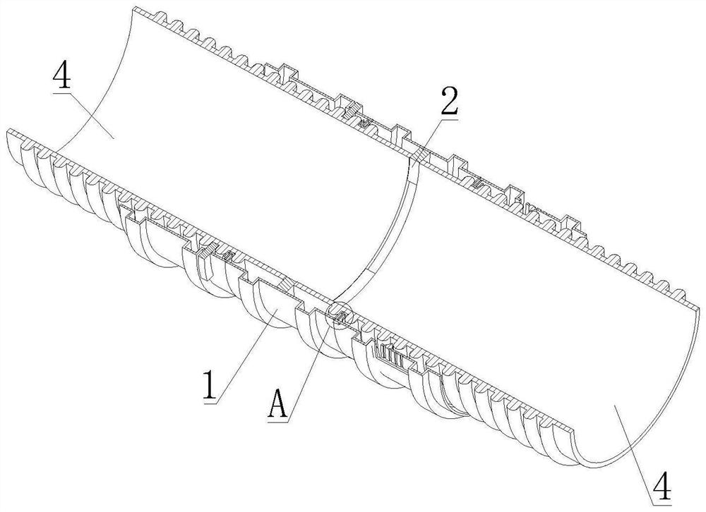 Ultrahigh molecular weight polyethylene reinforced modified polypropylene straight-wall pipe