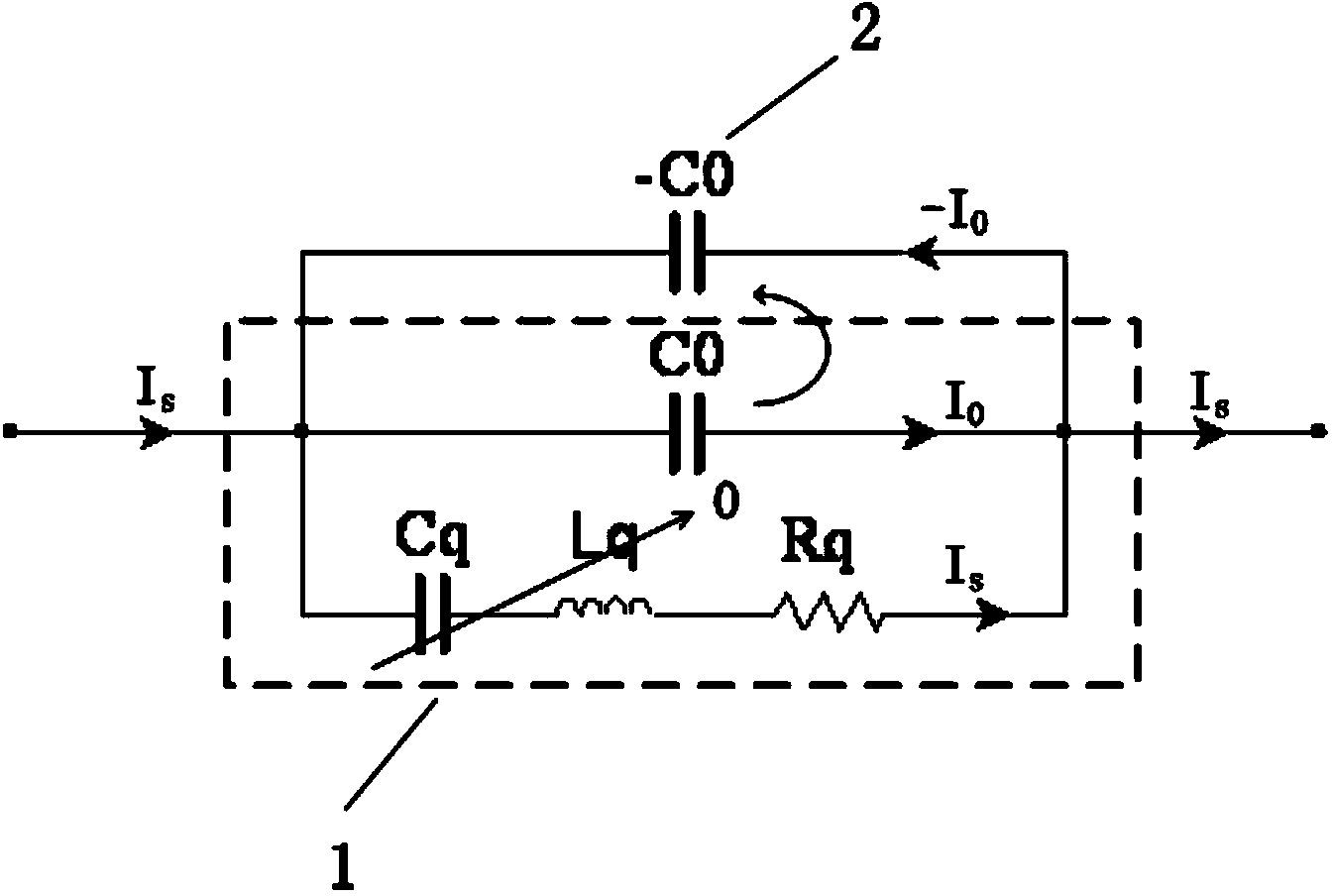 High-impedance crystal resonator serial oscillating circuit and commissioning method thereof