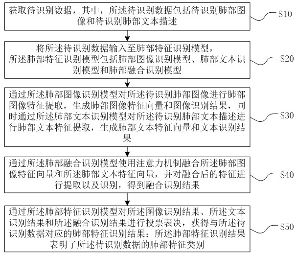 Lung feature recognition method, device, computer equipment and storage medium