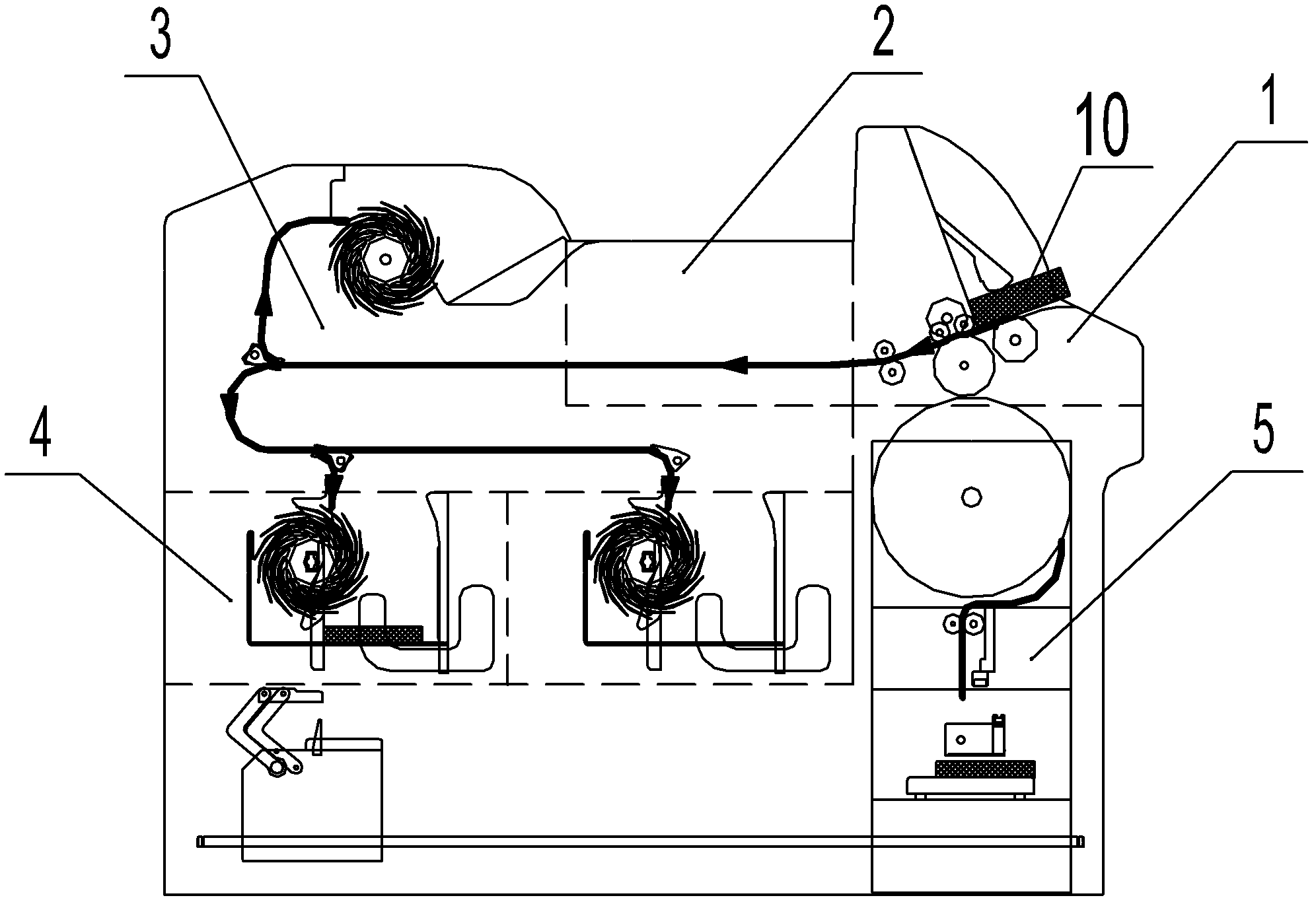 Clearing and binding all-in-one machine and bill stacking and sorting module thereof