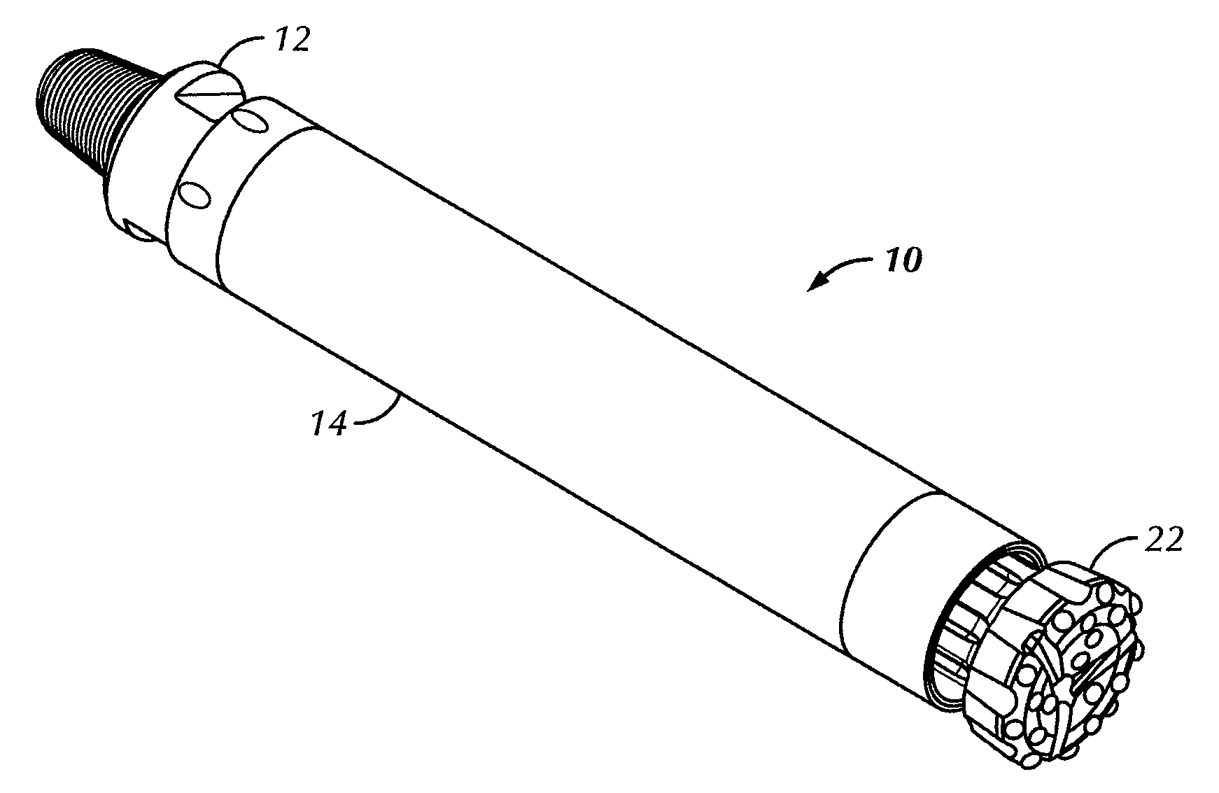 Down-the-hole drill hammer having a reverse exhaust system and segmented chuck assembly