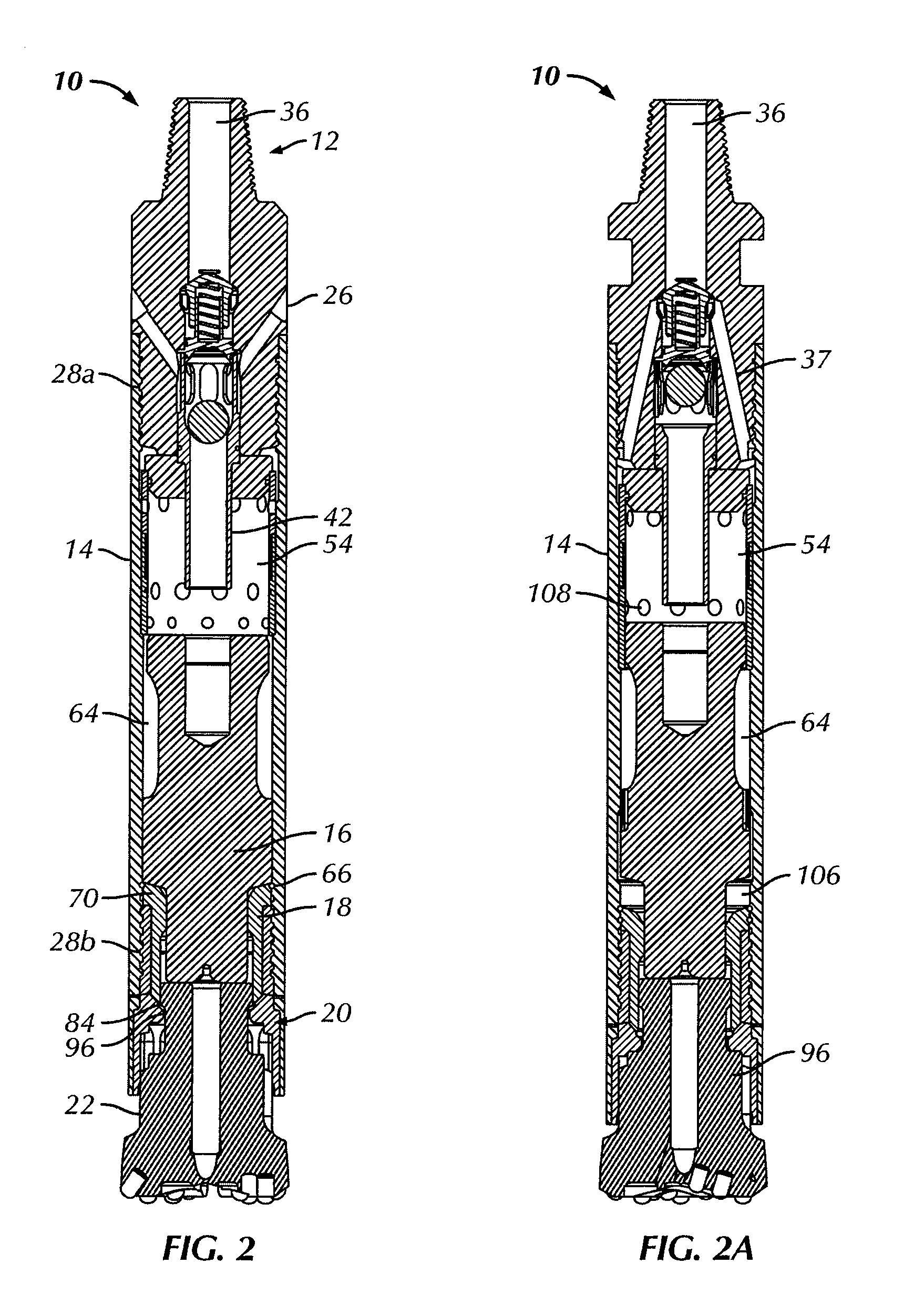 Down-the-hole drill hammer having a reverse exhaust system and segmented chuck assembly