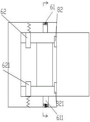 Extension-type bed with movable castors