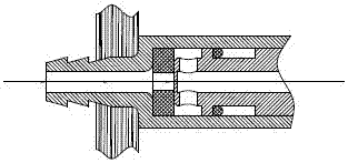 Secondary gas-liquid two-phase flow electrostatic nozzle