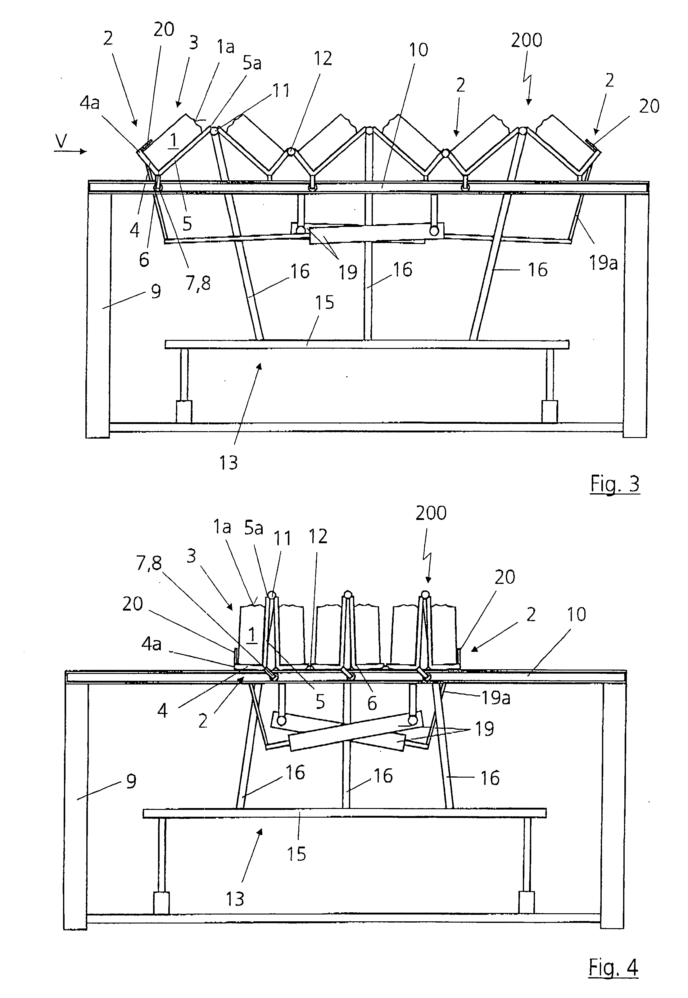 Device for tilting stones