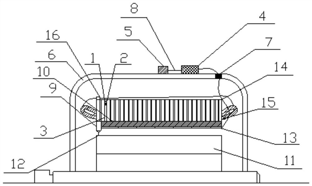 Air-cooled motor loss separation device and loss separation method thereof