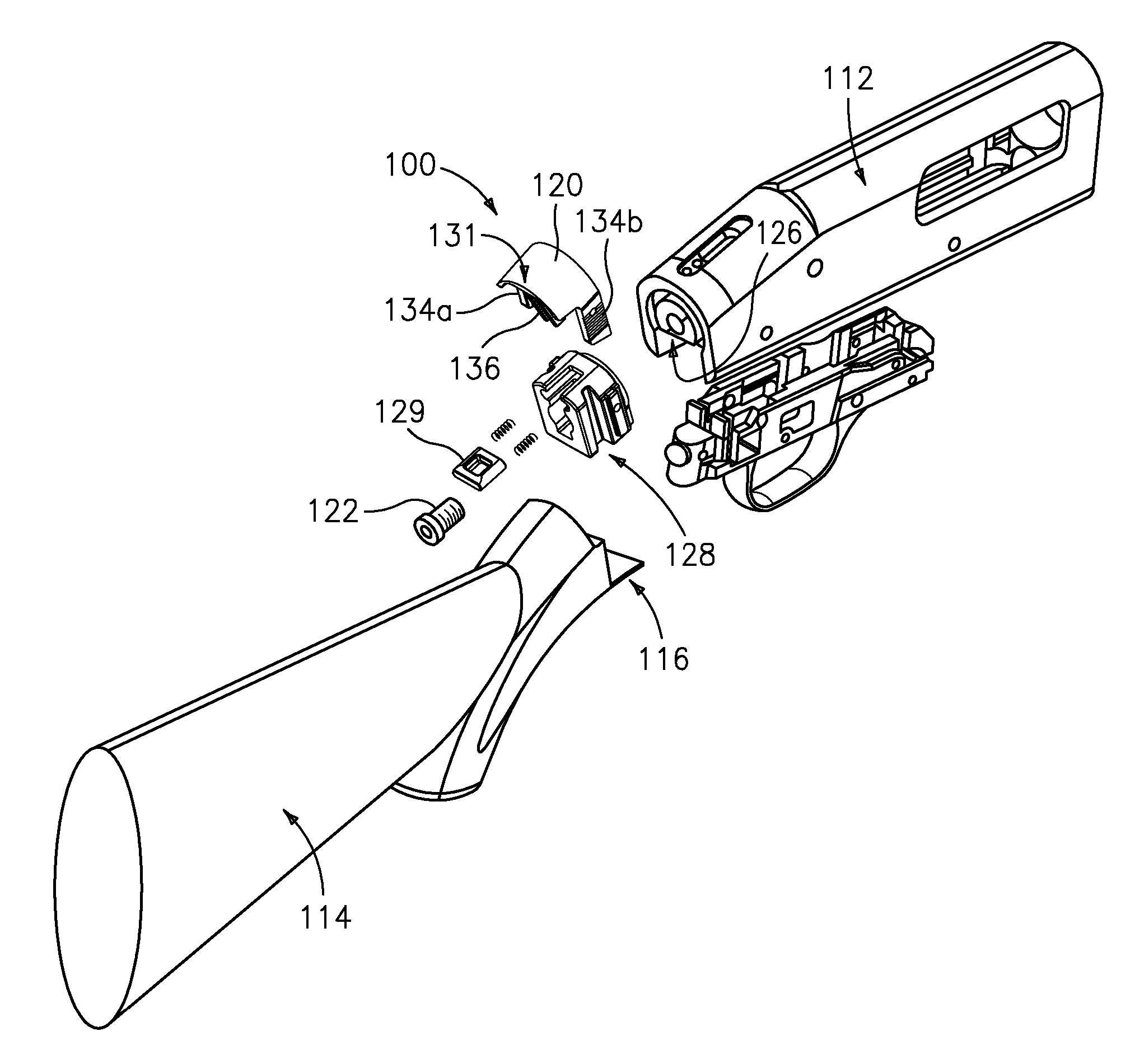 Easy connect stock and forend system