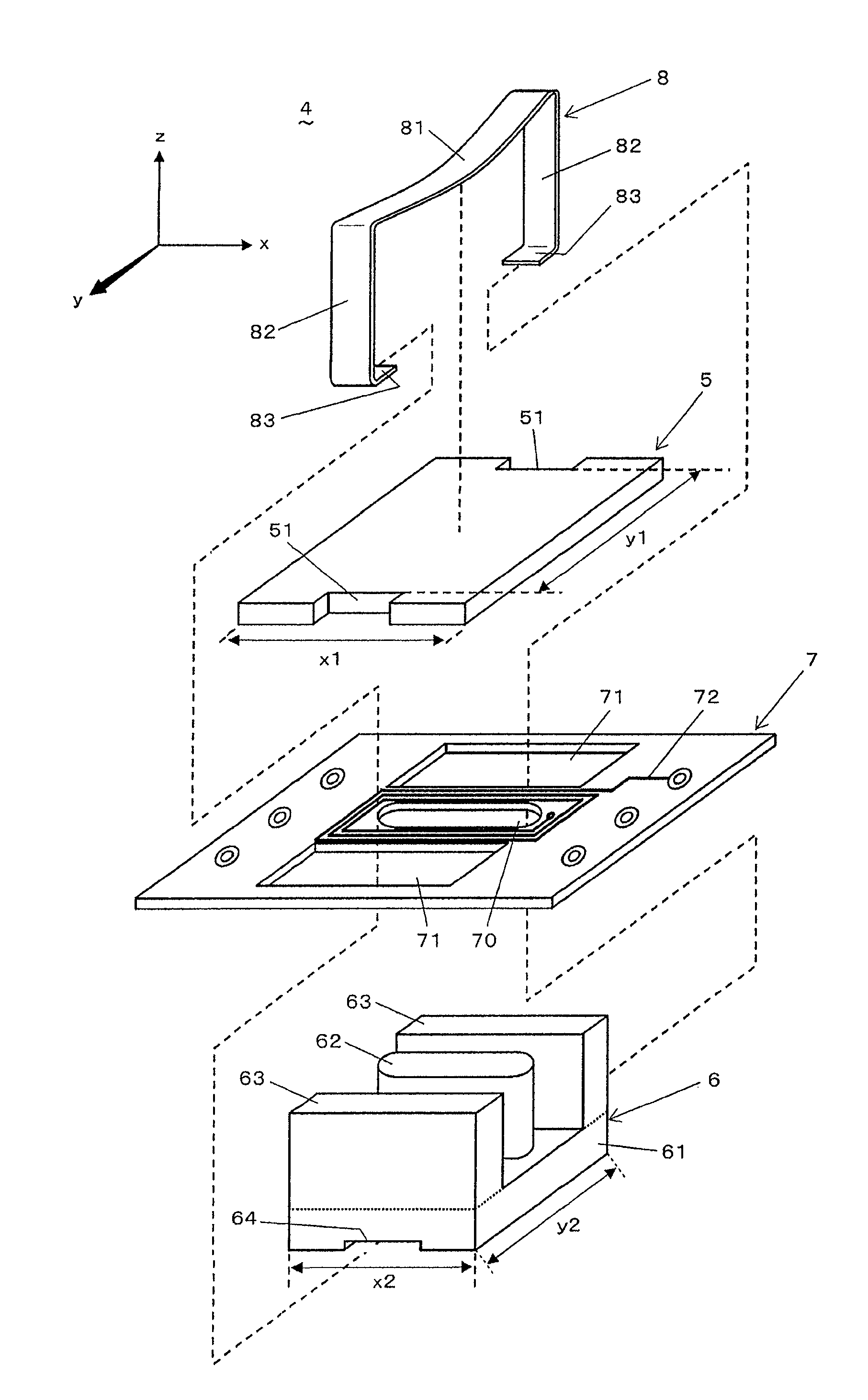 Power converting transformer, vehicle headlight provided with the power converting transformer and motor vehicle provided with the headlight