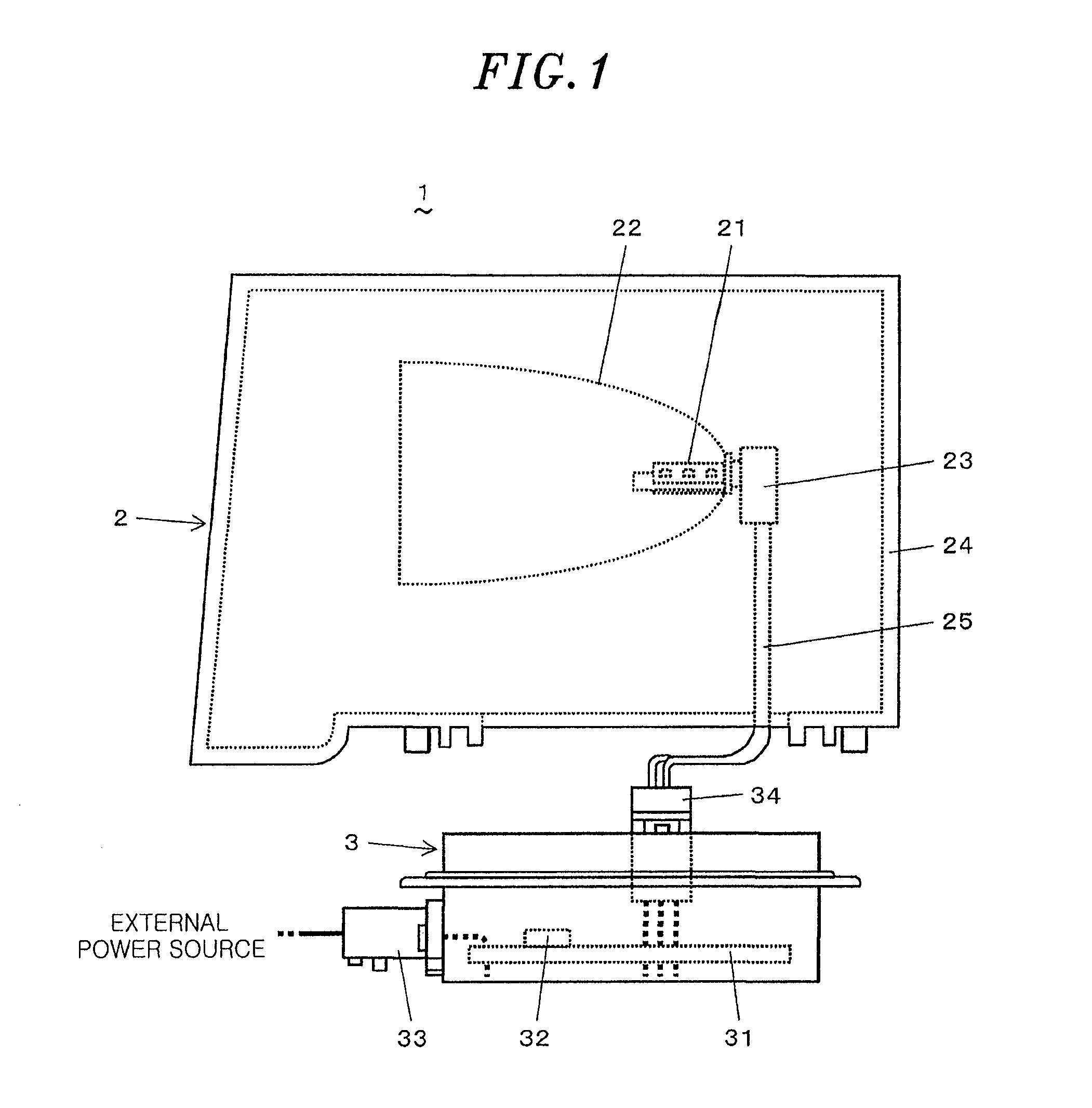 Power converting transformer, vehicle headlight provided with the power converting transformer and motor vehicle provided with the headlight