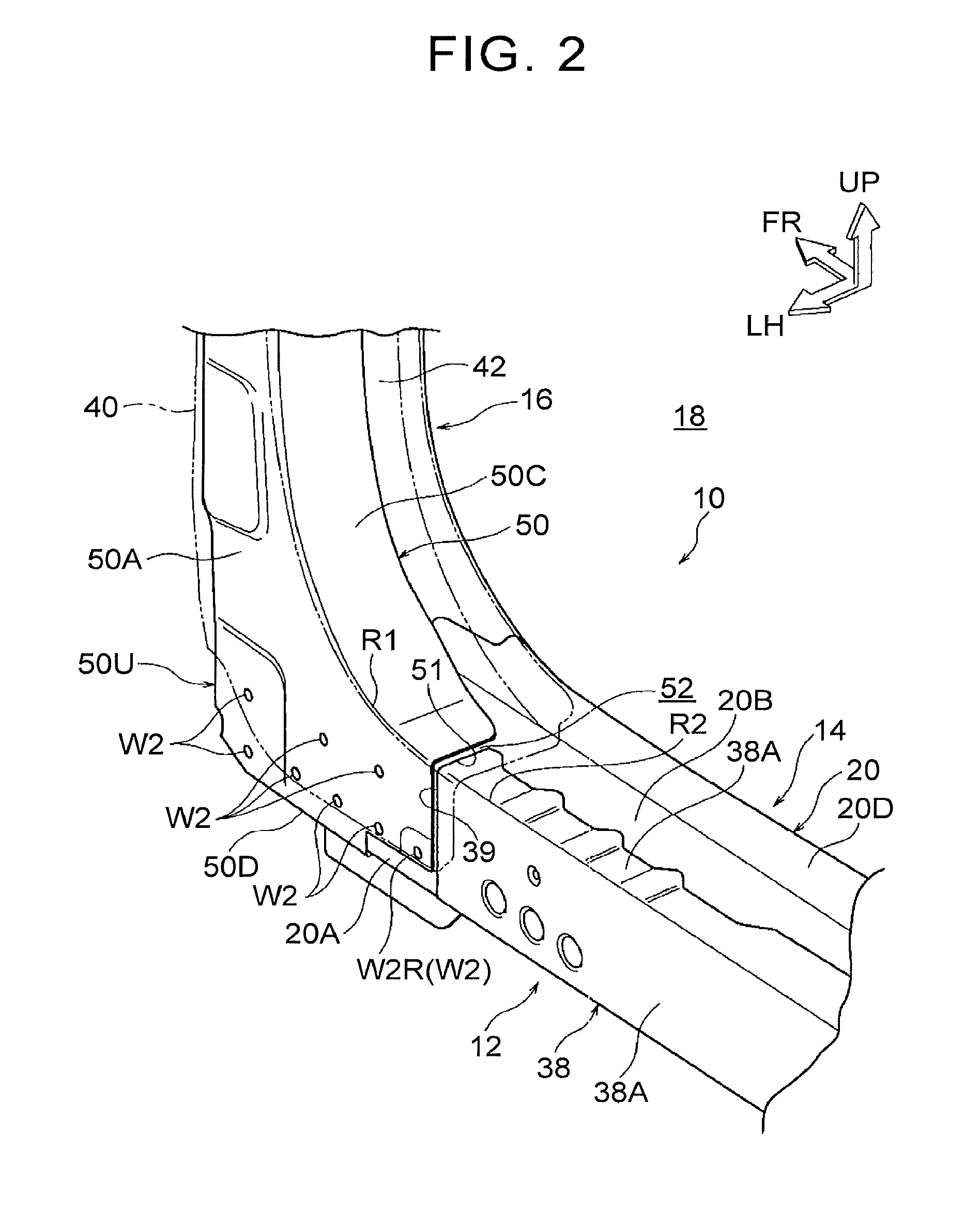 Vehicle lower portion structure