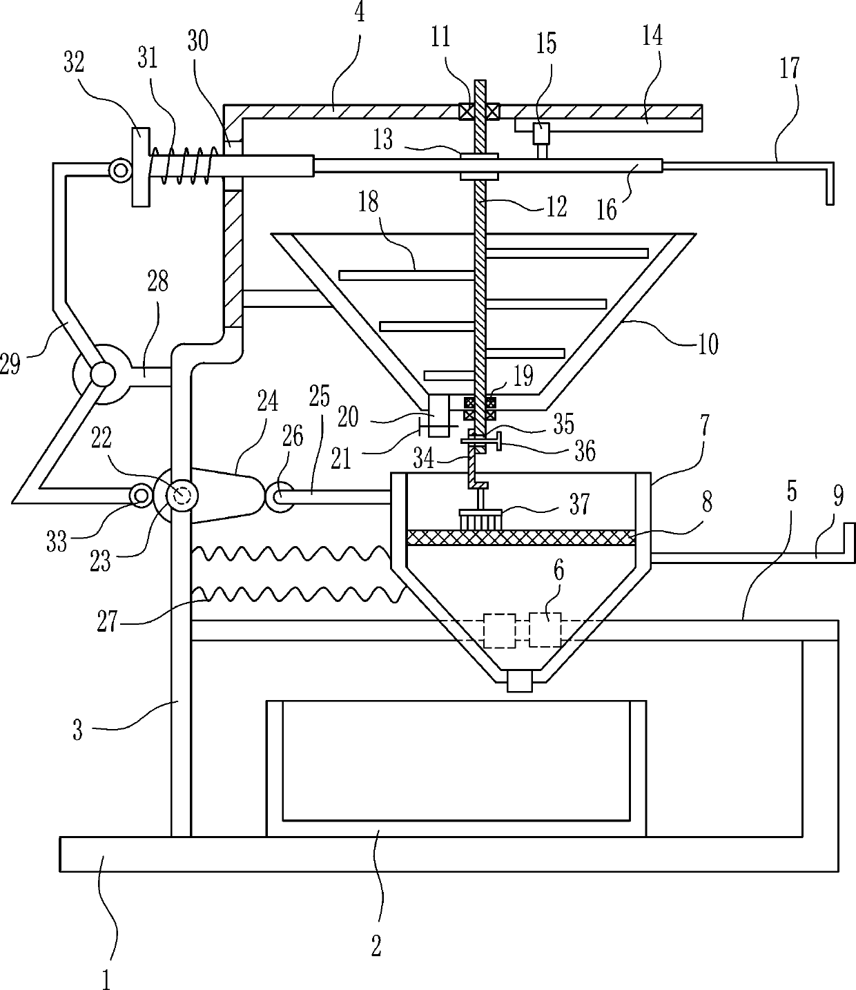 Rare earth chloride solution movable filtration equipment for producing rare earth chloride carbonate